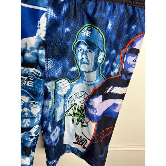 WWE The Rock Wrestling Swim Trunks Size Large 10/12 - Picture 4 of 8